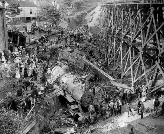 This is a photograph from a famous trainwreck in my home town in Virginia in 1903.  Somehow, it seemed appropriate for today's discussion.